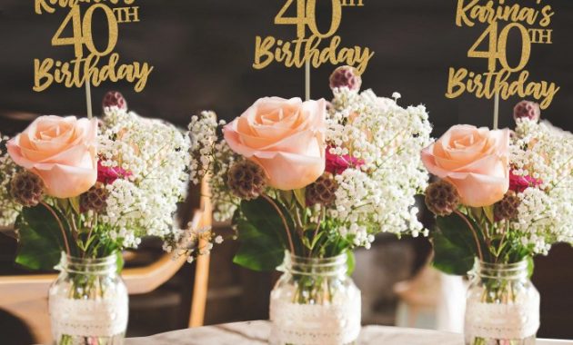 40th birthday decoration ideas