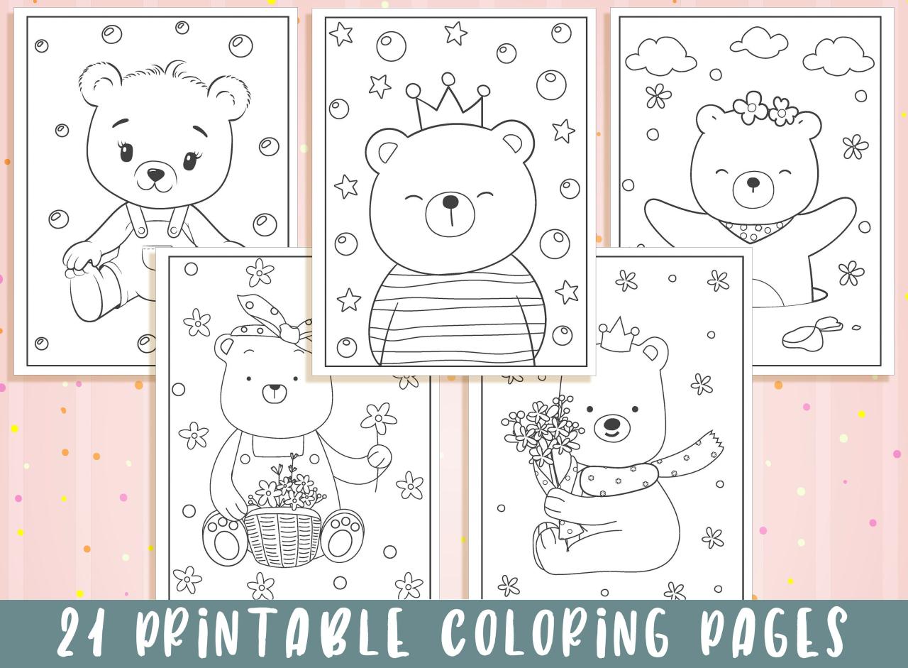 Bear coloring pages