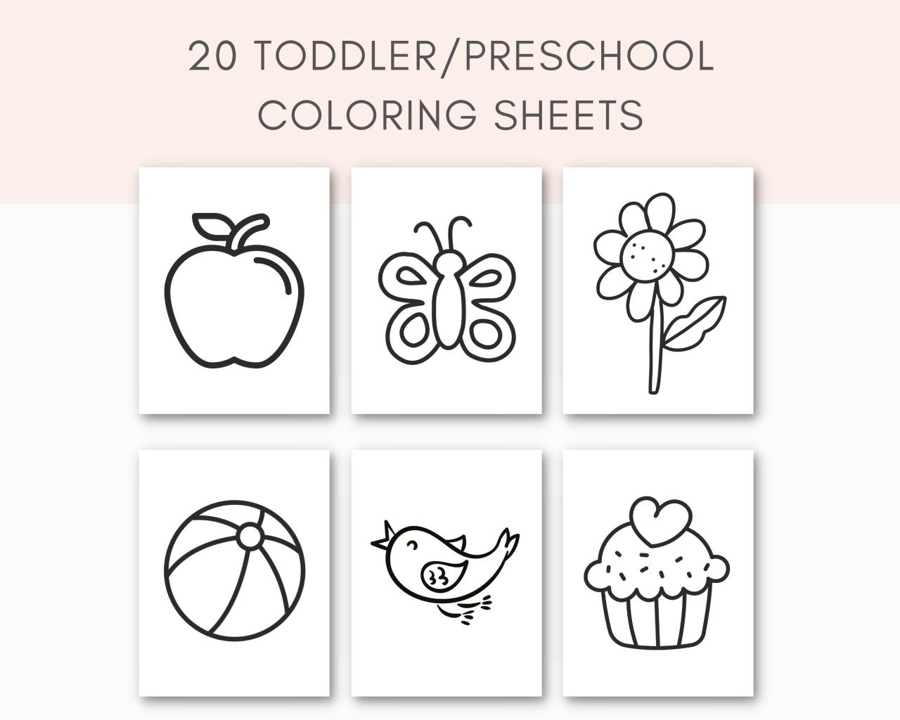 Preschool coloring pages