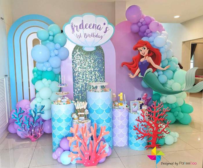 Little mermaid party decoration