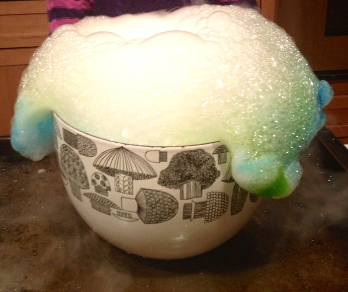 Dry ice food coloring