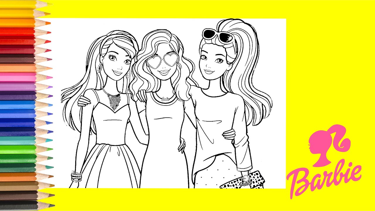 Coloring pages barbie