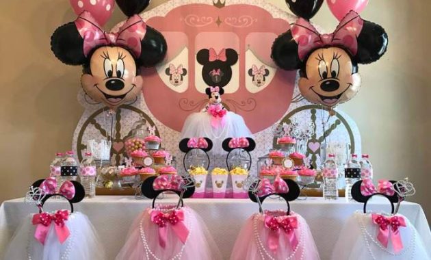 Minnie mouse birthday decoration ideas