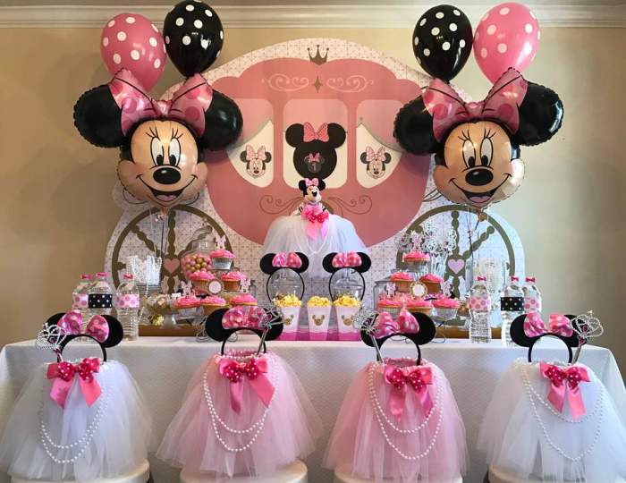 Minnie mouse birthday decoration ideas