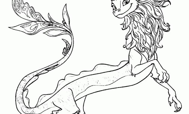 Dragon coloring page