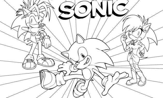 Coloring pages sonic