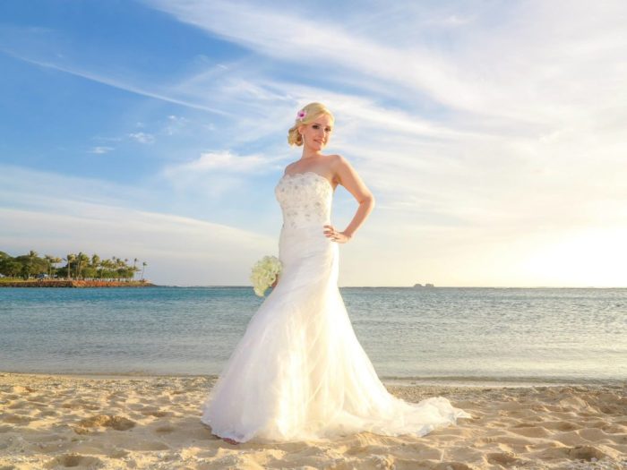 Hawaiian themed wedding dresses