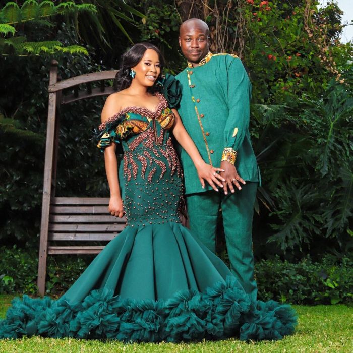 Green maxi dress wedding