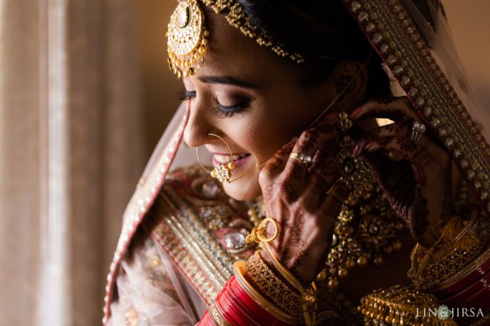 Indian gold wedding dress