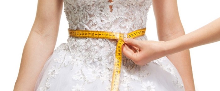 Form fitted wedding dress