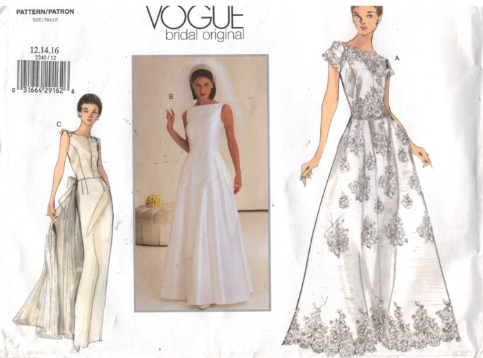 Free wedding dress sewing patterns