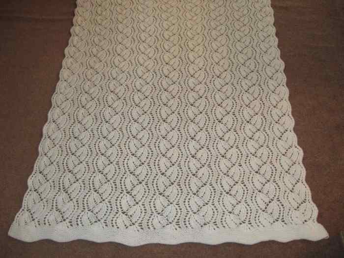 Knitted wedding dress pattern