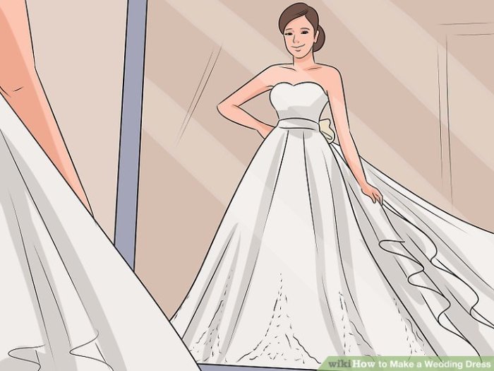 Knitting a wedding dress