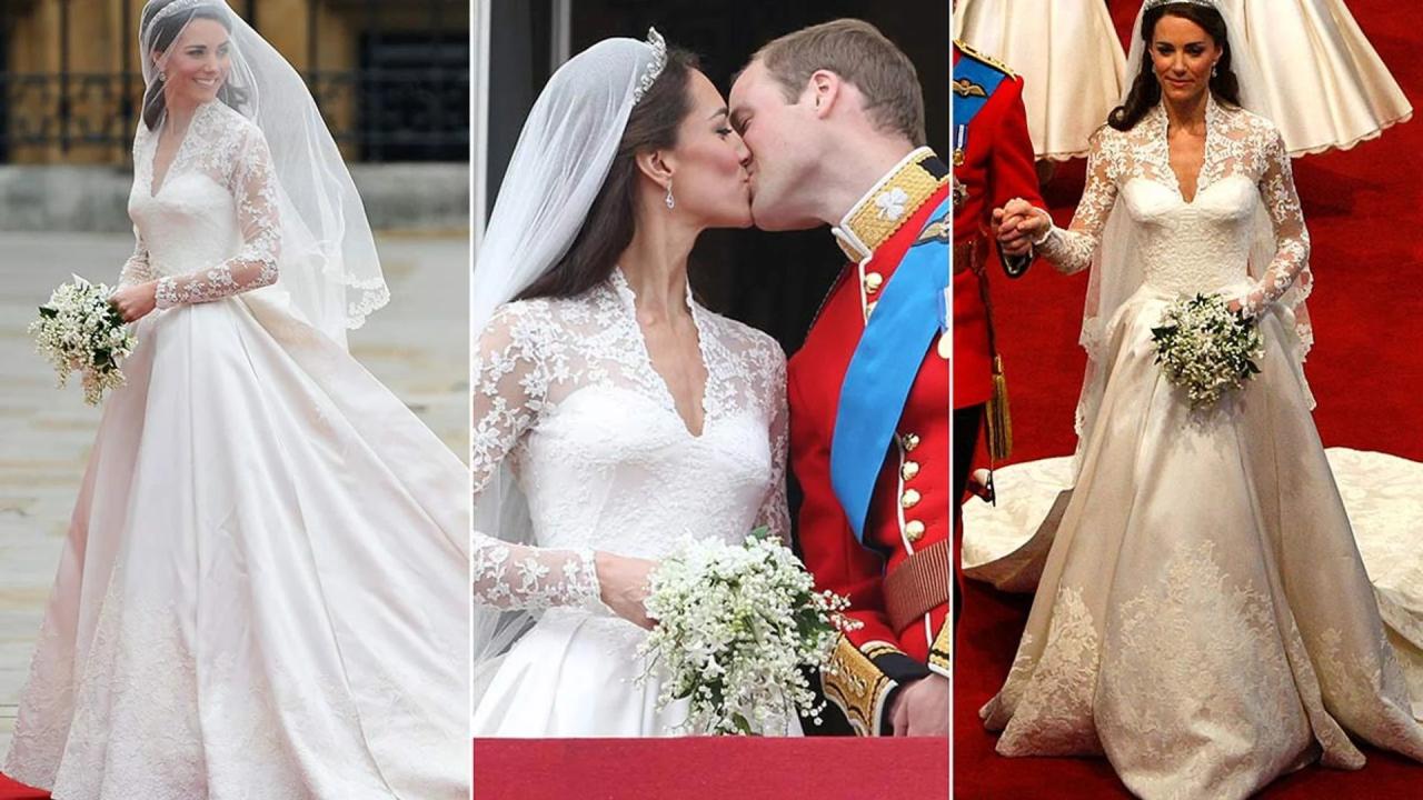 Kate middleton wedding reception dress