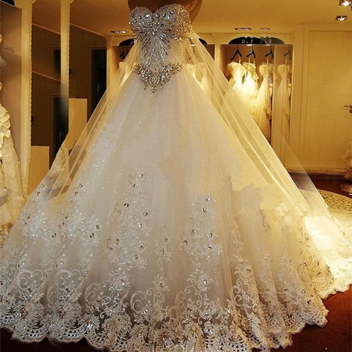 Huge princess wedding dresses