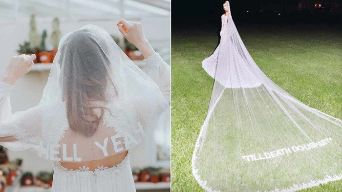 Hailey bieber wedding dress veil