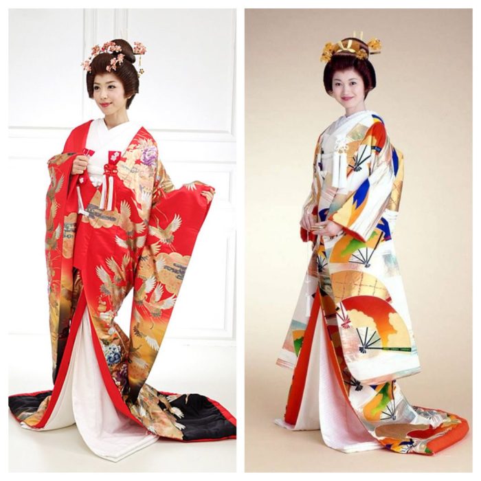 Japanese inspired wedding dress